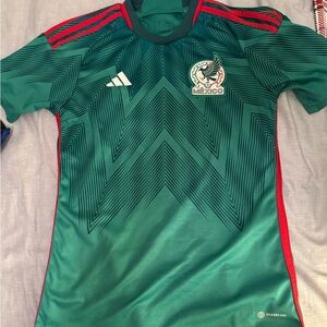 adidas Green and Red Men's Jersey